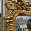 Large Antique French Gilt Frame Wall Mirror
