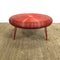 Large Round Red Wirework Coffee Table