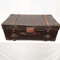 Large Antique Leather Trunk