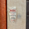 Late Set 4 1960’s Pongrass Orange Patterned Vinyl Swivel Dining Chairs