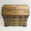 Antique 19th Century Danish Oak Serpentine Front Writing Bureau Desk