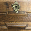 Antique 19th Century Danish Oak Serpentine Front Writing Bureau Desk