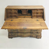 Antique 19th Century Danish Oak Serpentine Front Writing Bureau Desk