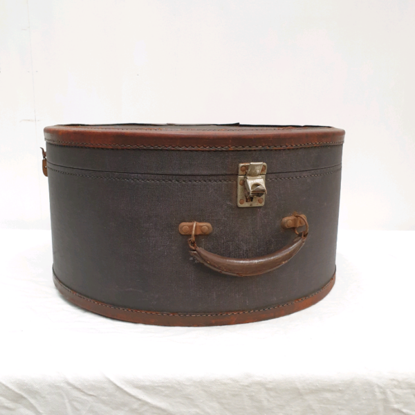 Vintage Leather and Canvas Hat Box – The Design Ark