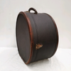 Vintage Leather and Canvas Hat Box