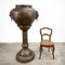 Antique Ornate Brass Jardinière on Stand