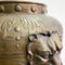 Antique Ornate Brass Jardinière on Stand