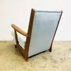 Retro Reupholstered 1950’s Paddle Arm Armchair Vintage Chair