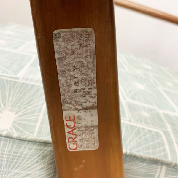 Retro Reupholstered 1950’s Paddle Arm Armchair Vintage Chair