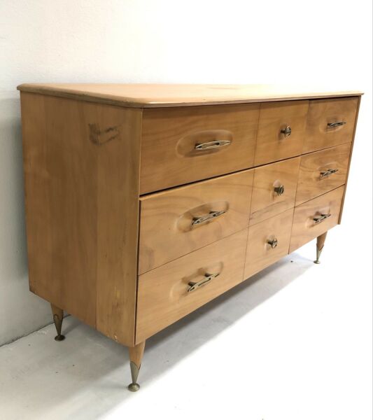 Mid Century 1960’s Solid Wood Sideboard