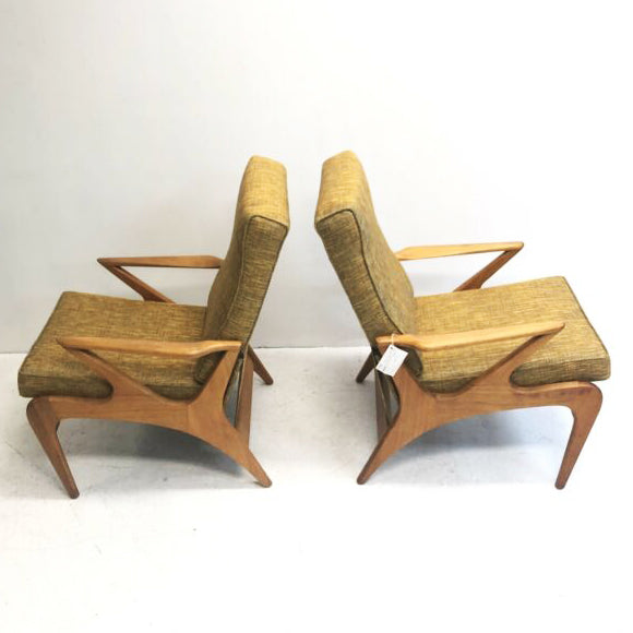 Mid Century Armchair New Upholstery - 2 Available