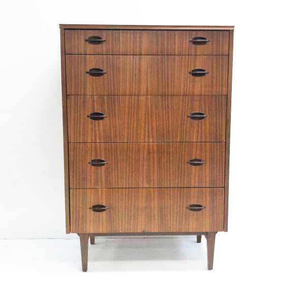 Mid Century Chest Of 5 Drawers