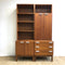 Mid Century English Teak Modular Cabinet w/Shelves