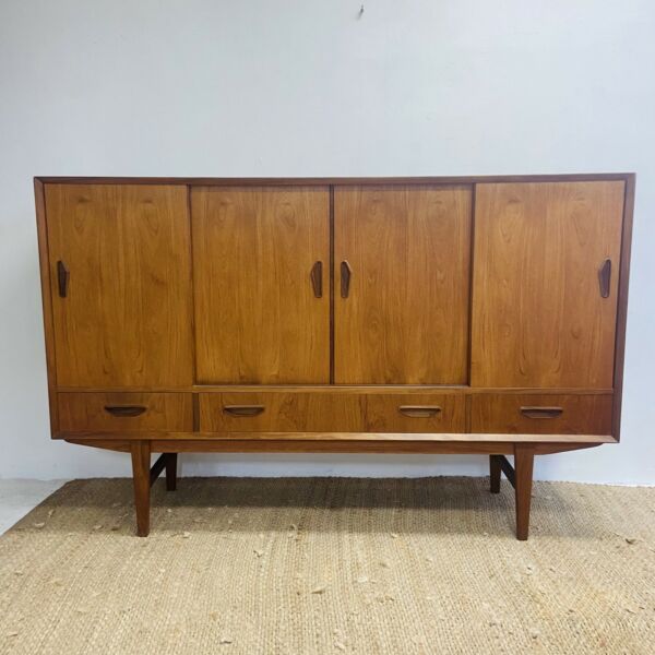 Mid Century European Sideboard Cocktail Cabinet Highboard