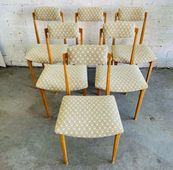 Set 6 Mid Century Modern Dining Chairs Australian Designer