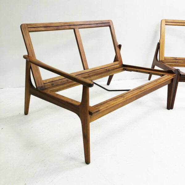 Mid Century Modern Restored Modular Four Seater Couch