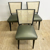 Mid Century Modern Rattan Back Chairs