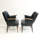 Mid Century Pair Of Paul Kafka Lounge Chair Armchairs