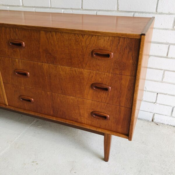 Mid Century Parker Nordic Teak Sideboard Chest of Drawers