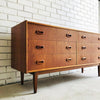 Mid Century Parker Nordic Teak Sideboard Chest of Drawers
