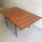 Mid Century Square Parker Extension Table - professionally restored
