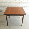 Mid Century Square Parker Extension Table - professionally restored