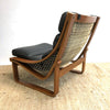 Mid Century Tessa T4 Black Leather Armchair