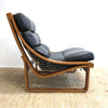 Mid Century Tessa T4 Black Leather Armchair