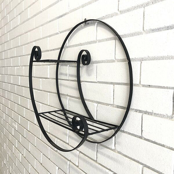 Mid Century Wrought Iron Garden Shadow Box 1960s