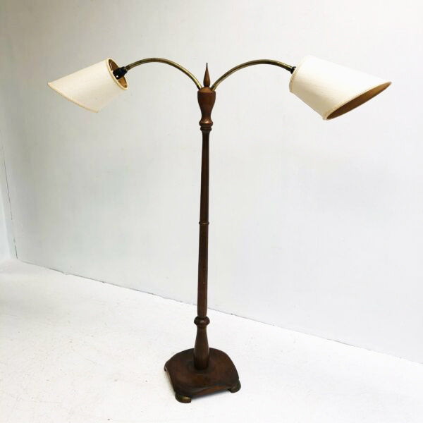 Mid century 1950’s Double Gooseneck Standard LampMid century 1950’s Double Gooseneck Standard Lamp