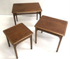 Nest Of 3 Teak And Blackwood Mid Century Side Tables By Noblett