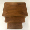 Nest Of 3 Teak And Blackwood Mid Century Side Tables By Noblett