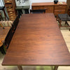 New Guinea Mahogany & Teak Dining Table & 8 Chairs