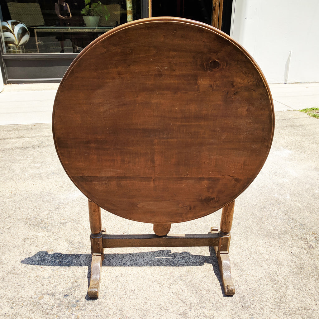 Antique French Provincial drop side table