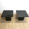 Pair Of Black Marble Side Tables
