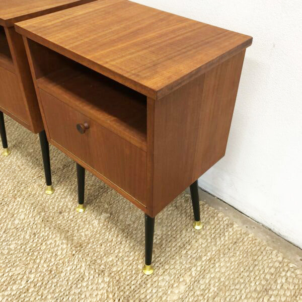 Pair Of Mid Century Bedside Tables c1960