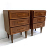 Pair Of Mid Century Burgess Bedside Table
