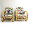Pair Of Vintage Pretzel Cane Armchairs
