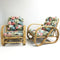 Pair Of Vintage Pretzel Cane Armchairs