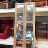 Pair Of Tall Vintage Rustic Folding Doors With Mirror Backs