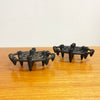 Vintage Brutalist Cast Iron Candle/Taper holder