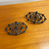 Vintage Brutalist Cast Iron Candle/Taper holder
