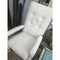 Pair of Newly Upholstered Linen French Provincial style Throne Chairs