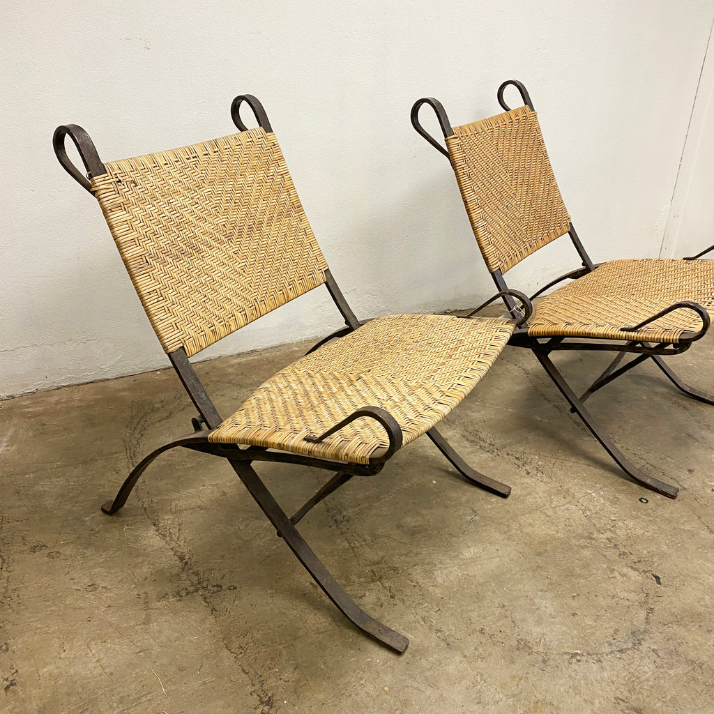 Pair of Petal Folding Chairs by Ched Berenguer-Topacio