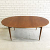 Parker Mid Century Teak Oval Dining Table Restored