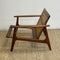 Mid Century Parker Rattan Back Armchair Lounge Chair - New Upholstery
