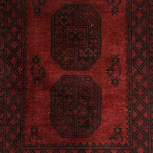 Persian Dark Red Wool Hand Knotted Rug