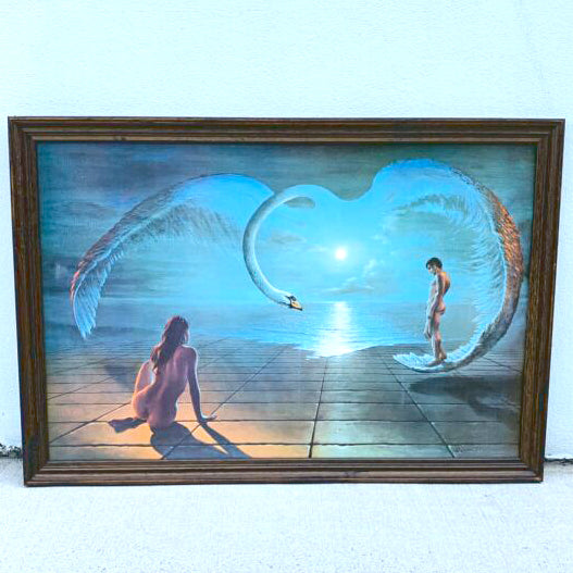 Rare Framed Wings of Love Print of Painting by Stephen Pearson