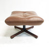 Rare Mid Century Tessa Leather Footstool