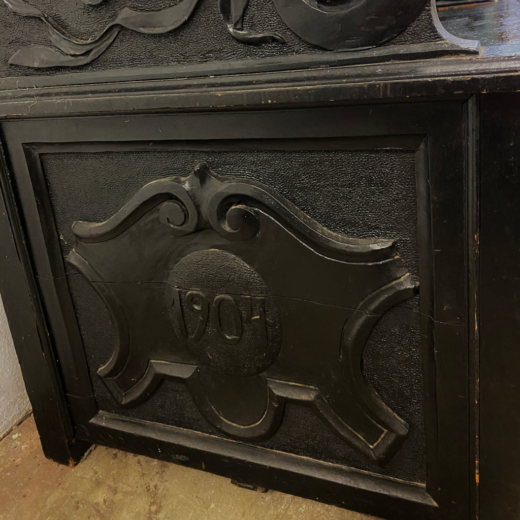 Antique Neo Renaissance Revival Gothic Carved Bench Seat